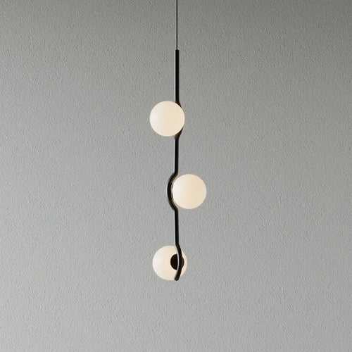 Moderner minimalistischer LED-Kronleuchter für die Wohnungsdekoration - vue 4 sur 14
