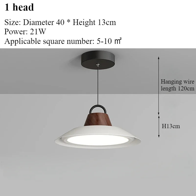 lustre moderne nordique créatif pour décoration intérieure avec lumières led - vue 12 sur 16