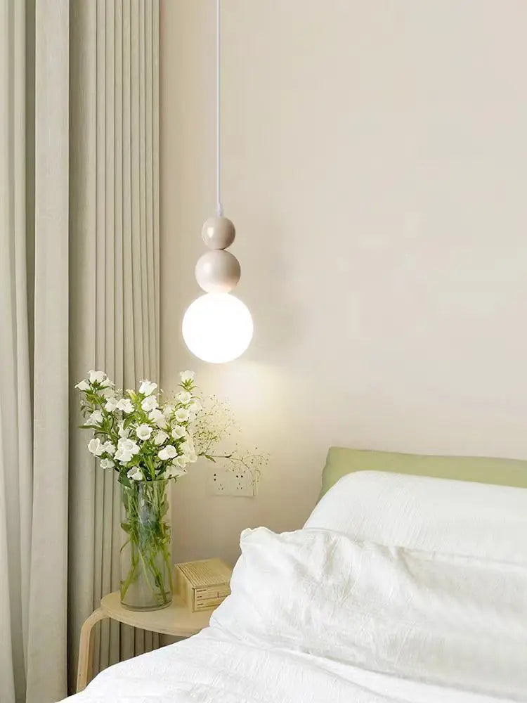 lustre moderne boule de verre décoration artistique luminaire - vue 6 sur 10