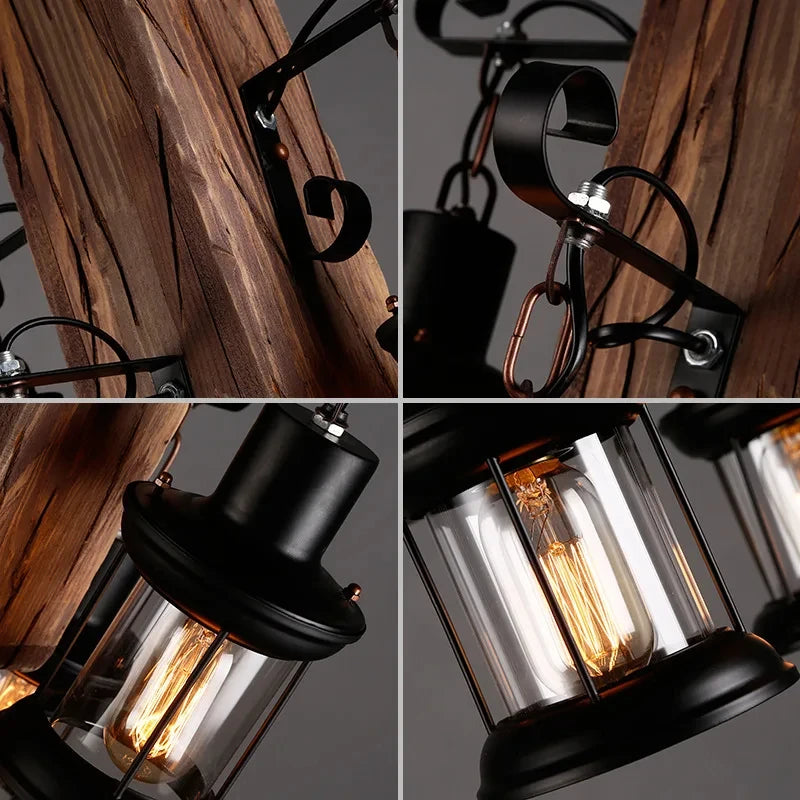 Suspension LED Vintage de pays - vue 5 sur 24