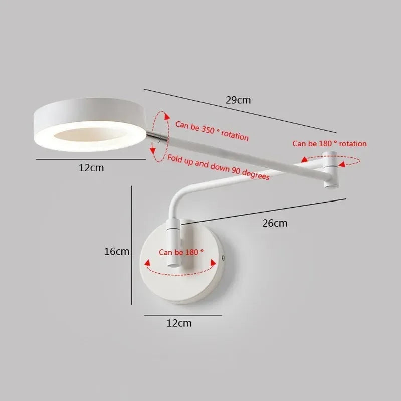 lampe oscillante télescopique bois décor intérieur lustre - vue 6 sur 10