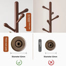 Solid Wood Clothes Hanger, Floor Standing Rack, Household Clothes Rack, Vertical Clothes Pole, Bedroom Rack Coat Rack Stand