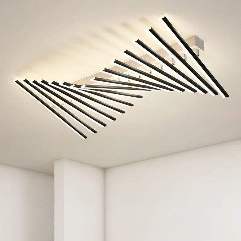 lustre moderne à leds pour décoration intérieure créative - vue 3 sur 12