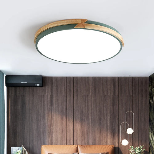 Ultraflache LED-Deckenleuchte nordisches Design dekorativ Einbau - vue 3 sur 12