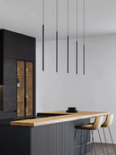 lustre led moderne long tube combinaison pour décoration intérieure
