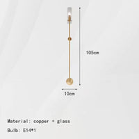 Minimalistische Wandleuchte für den Flur