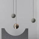 lustre moderne nordique led créatif design lune planète