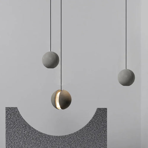 lustre moderne nordique led créatif design lune planète