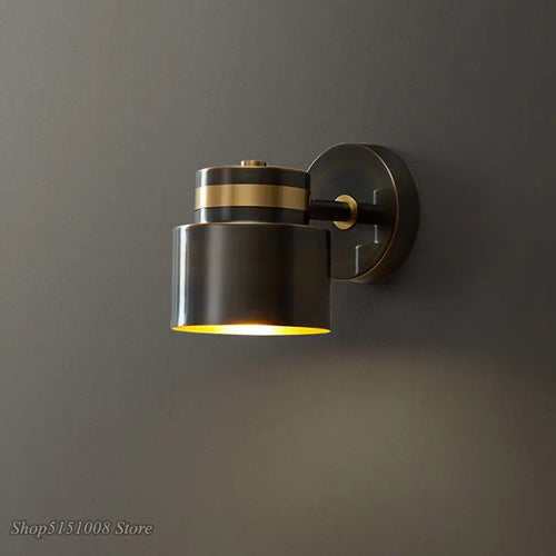 Kreative nordische Wandleuchte aus Kupfer im minimalistischen Design - vue 5 sur 13