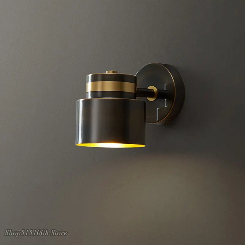 Kreative nordische Wandleuchte aus Kupfer im minimalistischen Design - vue 4 sur 13