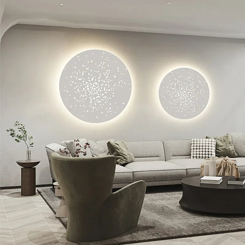 applique led murale moderne décorative pour fond d'art - vue 3 sur 10