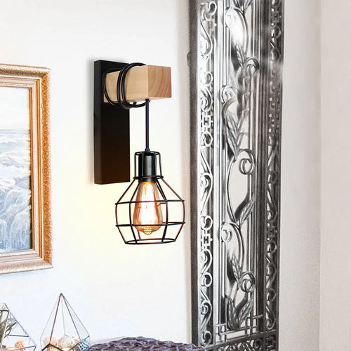 Vintage Wandleuchte im Retro-Loft-Stil für industrielle Dekoration - vue 6 sur 23