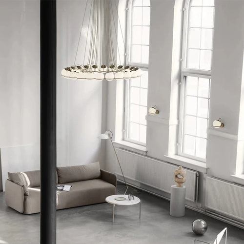 Minimalistischer Glas-Kronleuchter für elegante Inneneinrichtung - vue 6 sur 12