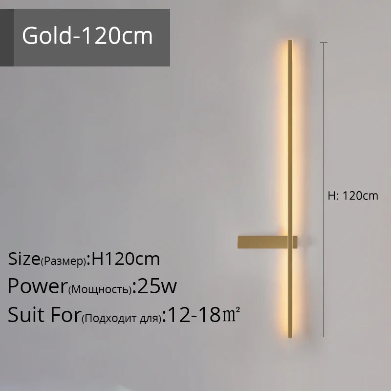 Minimalistische LED-Wandleuchte aus Aluminium für Innenbeleuchtung - vue 9 sur 18
