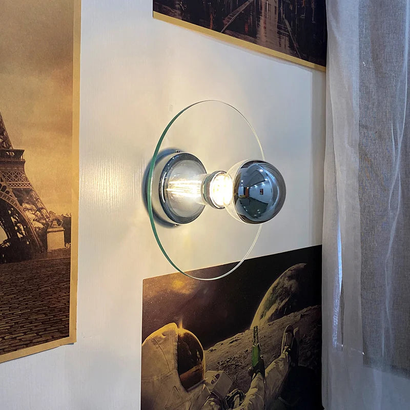 appliques murales modernes en verre pour décoration rétro élégante - vue 3 sur 8