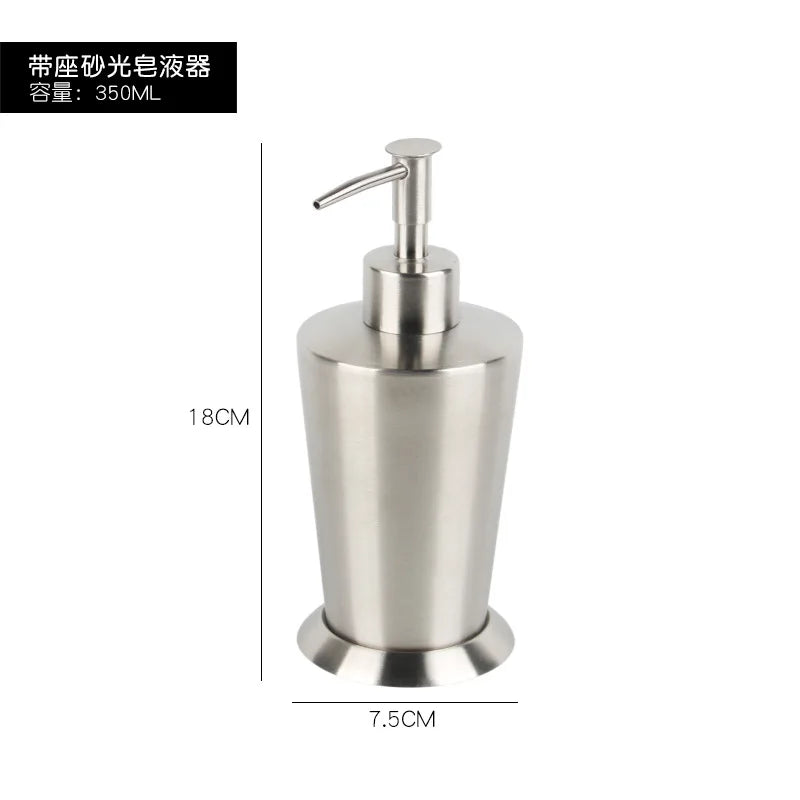 distributeur de savon liquide en acier inoxydable pour salle de bain - vue 20 sur 20