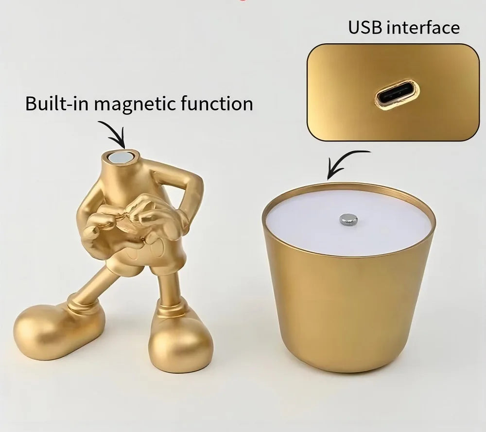 lampe de bureau tactile veilleuse décorative pour cadeaux de noël - vue 6 sur 17