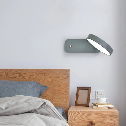 applique murale à led rotative pour éclairage intérieur moderne - vue 5 sur 9