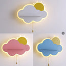 Dekorative LED-Wandleuchte für das Babyzimmer mit Wolken- und Sonnendesign