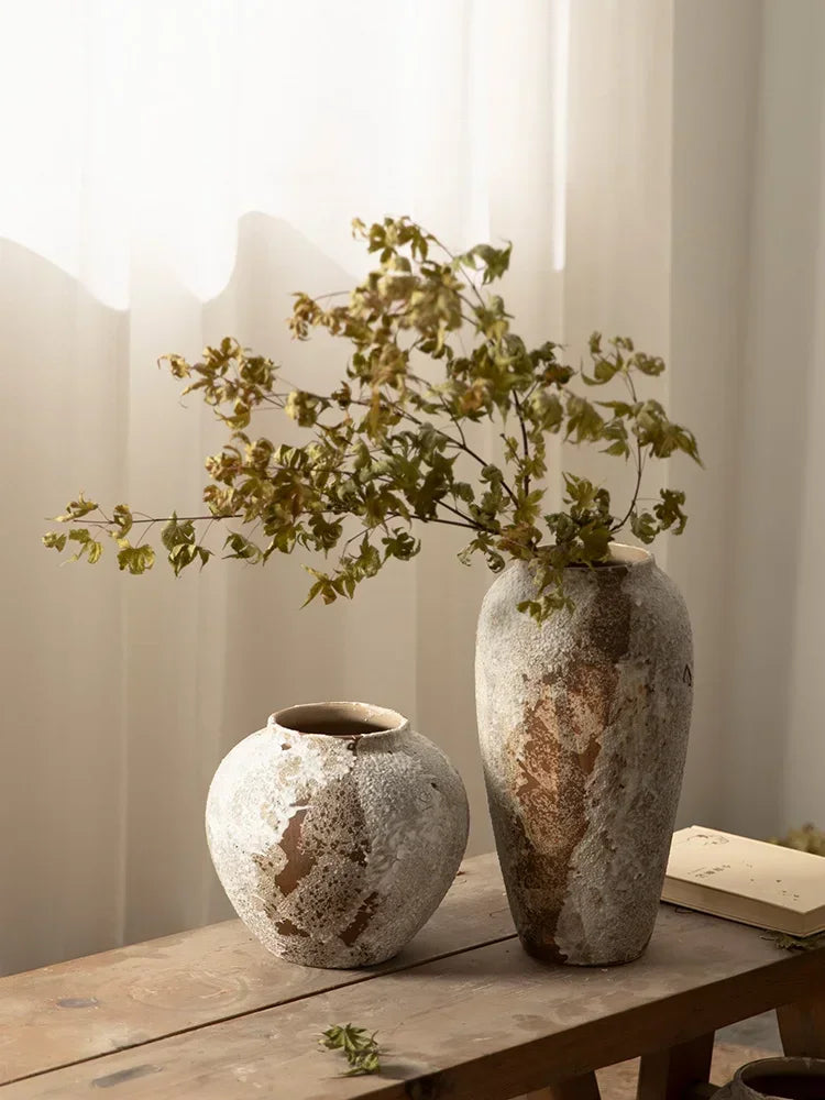 vase en céramique style chinois rétro pour arrangement floral - vue 5 sur 7