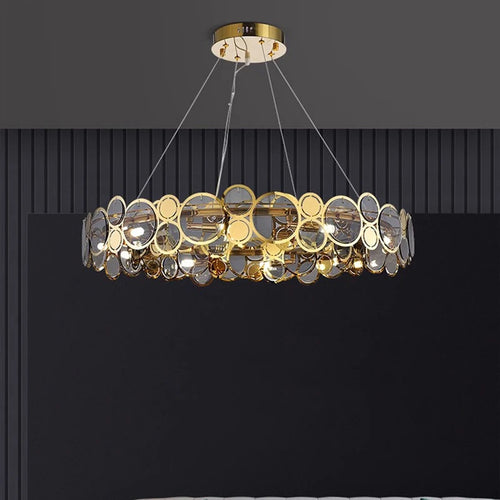 Moderner LED-Kronleuchter Luxus für Innenbeleuchtung - vue 5 sur 16