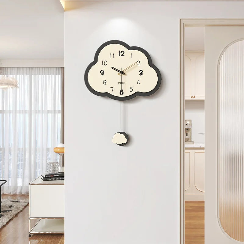 horloge nuage rétro créative décoration simple et légère - vue 7 sur 7