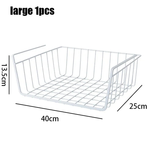 panier de rangement suspendu en métal pour espace de travail et rangement