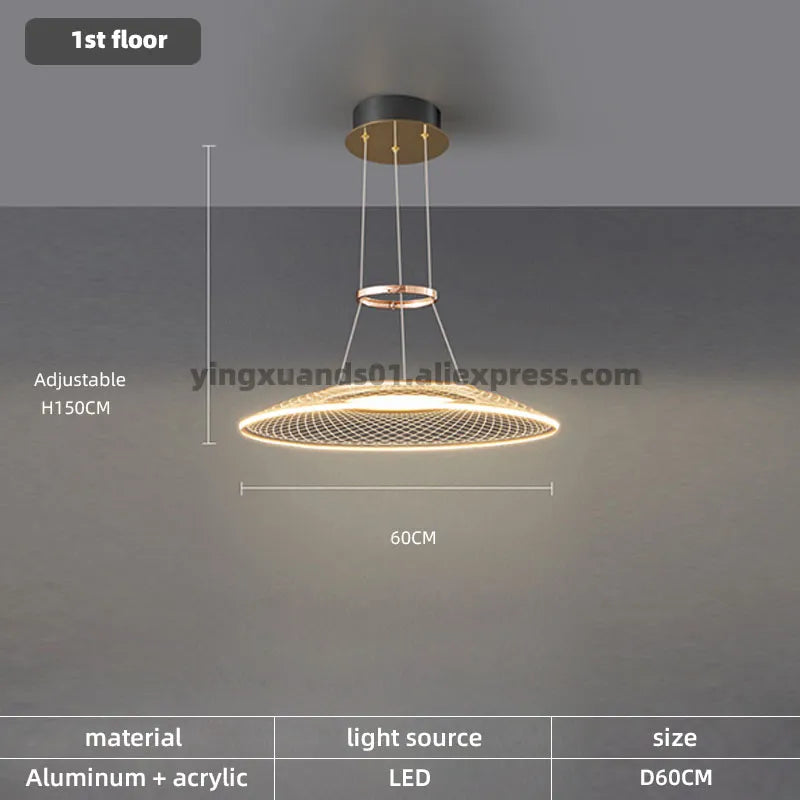 LED-Pendelleuchte mit zwei Leuchten für Hotel und Restaurant