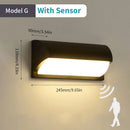 LED-Außenwandleuchte mit automatischem Bewegungssensor
