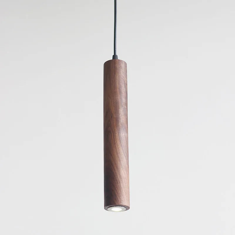 lampe suspendue led moderne en bois décoratif pour intérieur - vue 2 sur 8
