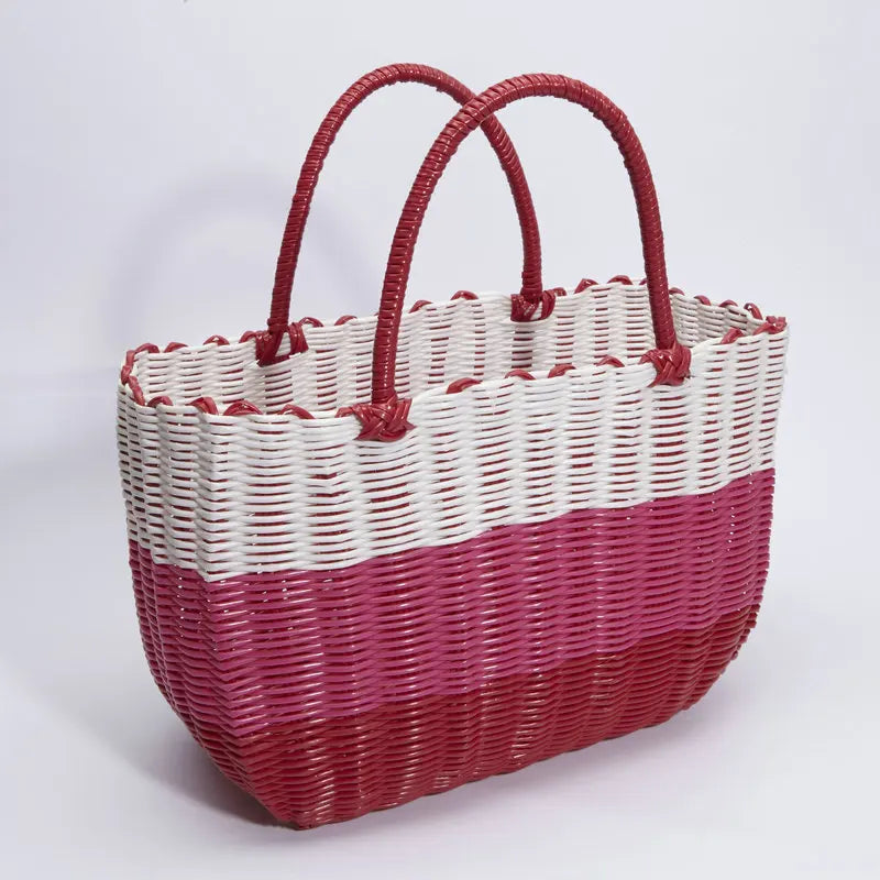 panier tissé imitation rotin pour pique-nique en extérieur - vue 20 sur 22