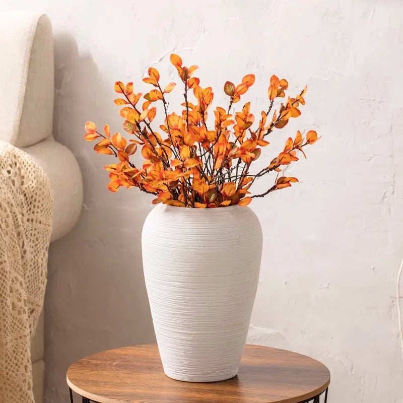 Jingdezhen-Minimalist Countertop Combination Set, Creative Japanese Dried Flowers, Hydroponic Vase, Home Ornament, Solid Color