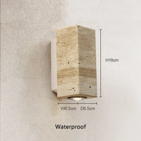 applique murale en marbre wabi sabi à led pour décoration intérieure