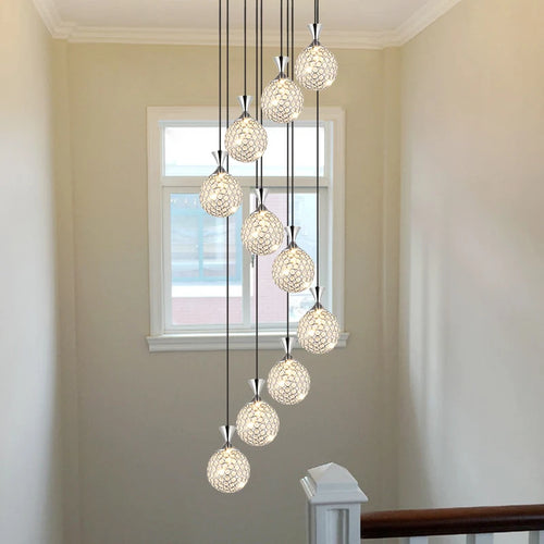 suspension moderne en cristal pour intérieur élégant - vue 4 sur 6
