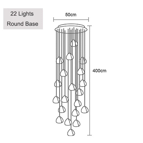 Moderne Kristall-Pendelleuchte für elegantes Licht - vue 11 sur 15