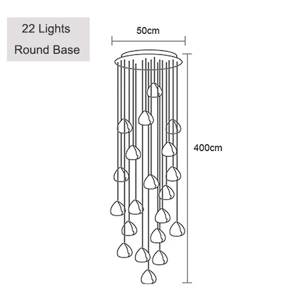 Moderne Kristall-Pendelleuchte für elegantes Licht - vue 11 sur 15