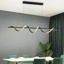 Moderne Pendelleuchte mit dimmbaren LED-Lichtern elegantes Design für stilvolle Wohnräume