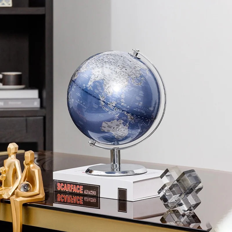 carte du globe rétro pour décoration éducative et géographique - vue 3 sur 9