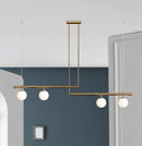 lustre moderne minimaliste suspension linéaire créative pour intérieur