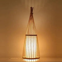 Lampadaire en bambou de style chinois
