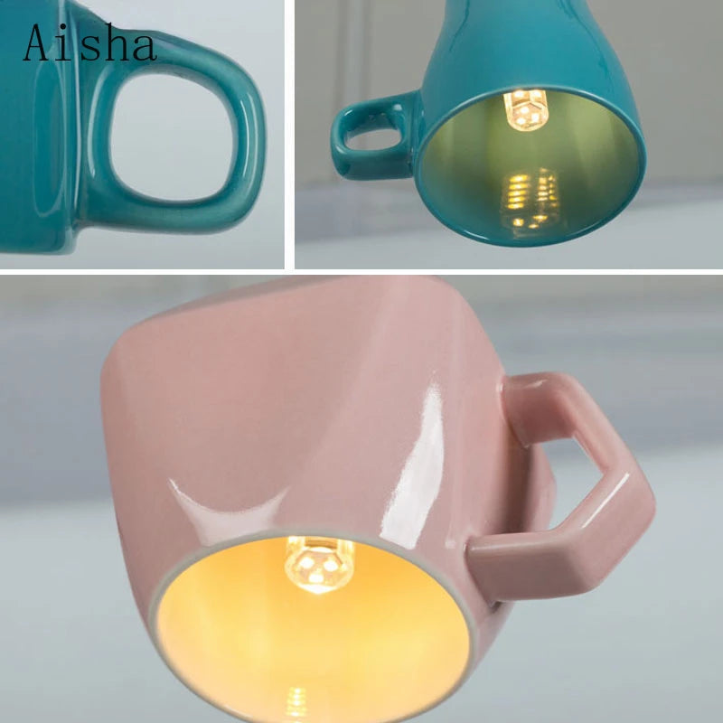 Suspension en céramique avec tasse de thé et théière - vue 4 sur 15