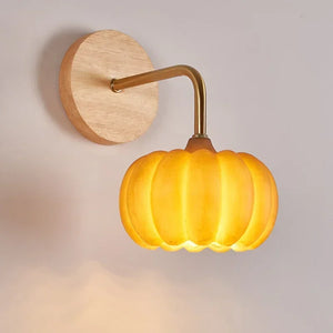 Dekorative Wandleuchte Kürbis für Halloween und nordisches Interieur