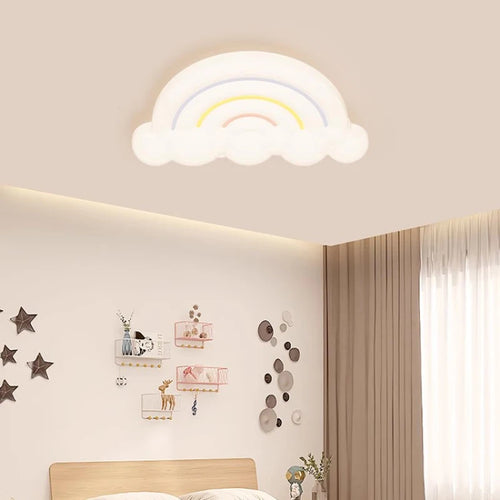 Deckenleuchte Wolke Regenbogen für Kinderzimmer moderne Dekoration - vue 2 sur 10