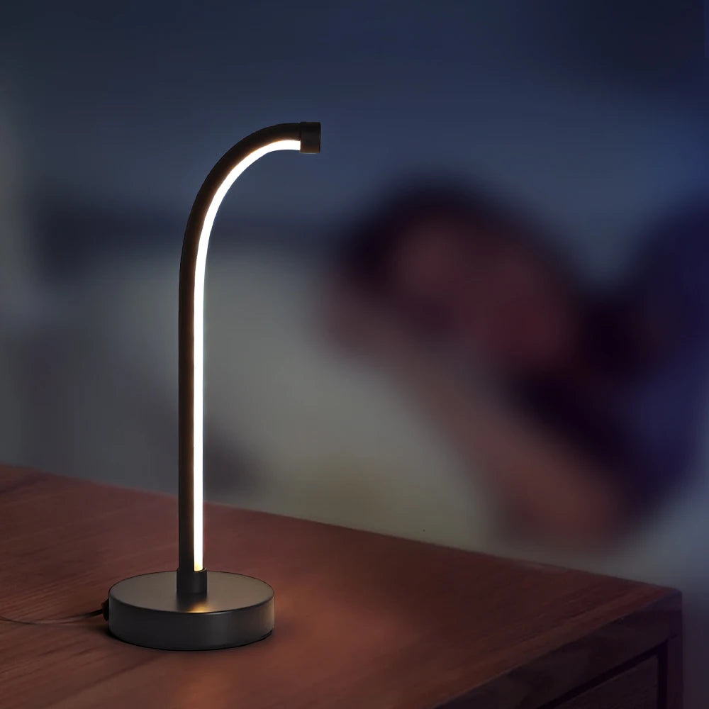 LED-Tischlampe mit Touchfunktion und drei einstellbaren Lichtfarben - vue 3 sur 7