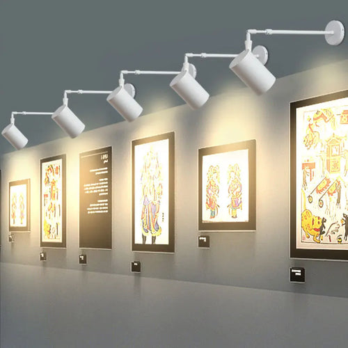 Moderne LED-Wandleuchte mit langem Teleskoparm - vue 7 sur 11
