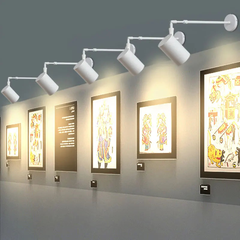 Moderne LED-Wandleuchte mit langem Teleskoparm - vue 6 sur 11