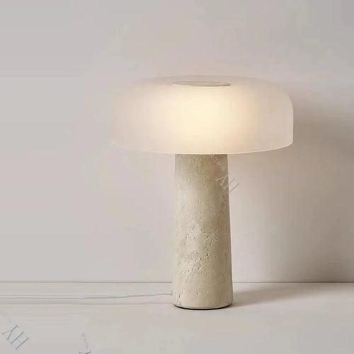 Nachttischlampe Naturstein Retro Designer Wohnaccessoire - vue 2 sur 3