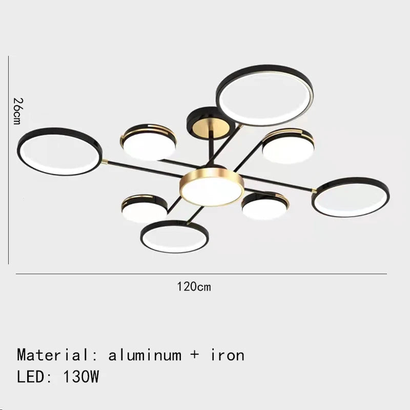 Minimalistische LED-Deckenleuchte 3 Farbtemperaturen dekorative Innenleuchte - vue 23 sur 30