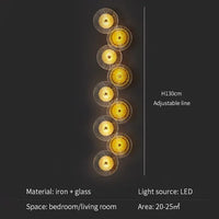 Moderne Wandleuchte aus Glas im Art-déco-Stil für die Innendekoration