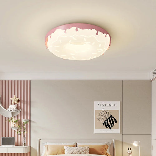 Moderner Donut-Deckenleuchte im Girly-Stil, schlicht und elegant - vue 3 sur 10